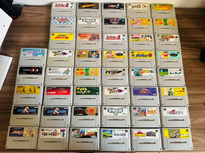 Lote de jogos super famicon 
