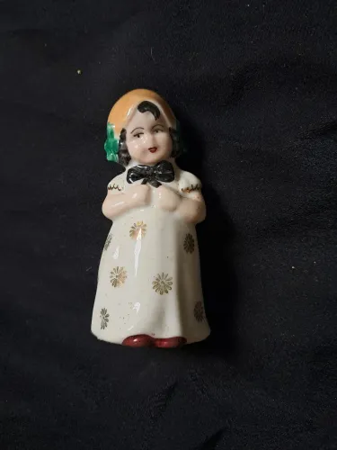 Antigo Bibelô Boneca de Porcelana Anos 30/50 - Série Numerada