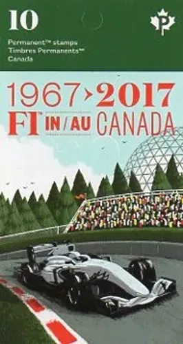 AYRTON SENNA FILATELIA SELOS FÓRMULA 1 50 ANOS GP CANADÁ 2017 - IMPORTADO E NOVO