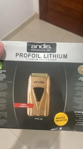 MÁQUINA SHAVER PARA BARBA ANDIS DOURADA BARBEIRO BARBEARIA
