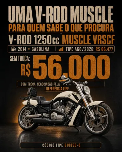 V-ROD MUSCLE HD BAIXA KM