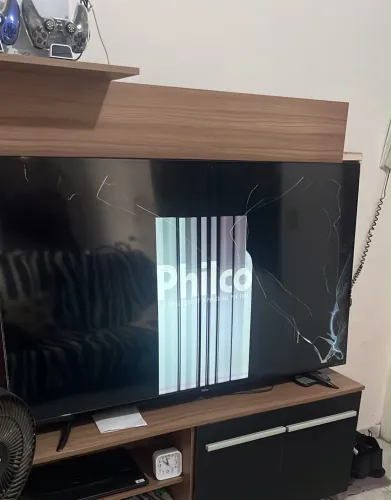 Televisão quebrada