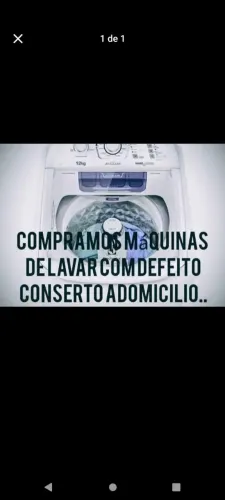 Consertamos máquina de lavar a domicílio