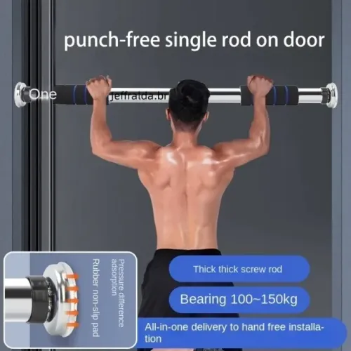 Promoção Barra Fixa para Porta Regulável 64 a 100cm Achadinho Shopee