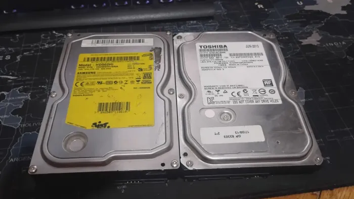 2 HDs 500gb