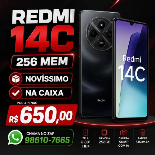 REDMI 14C NOVÍSSIMO NA CAIXA