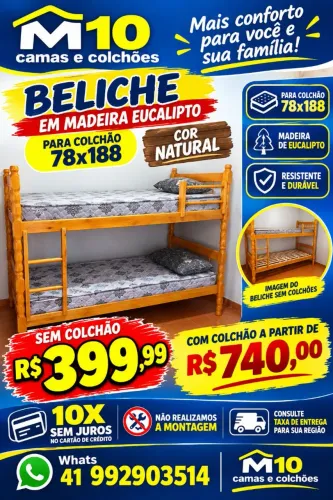 Beliche # 10x de 39,99 no cartão