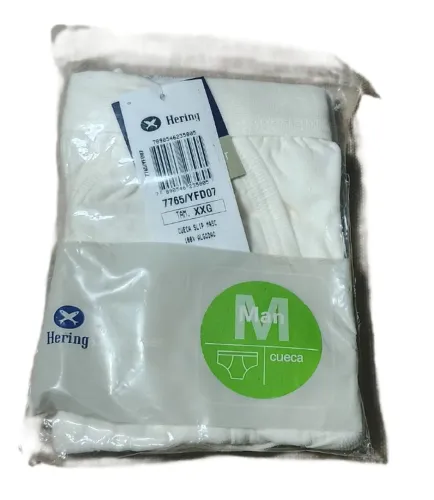 Cueca Slip Masculina Hering Creme XXG