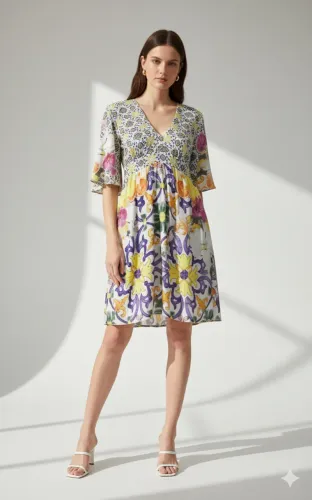 Vestido estampa floral P da Oh Boy!