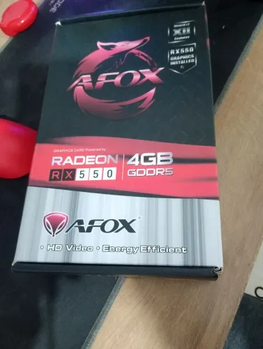 Rx 550 dual fan afox 4gb(troco por placa superior e retorno a diferença)