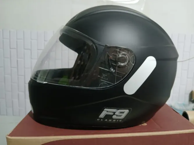 Capacete Moto FLY F-9 Classic Preto Fosco Tamanho 58