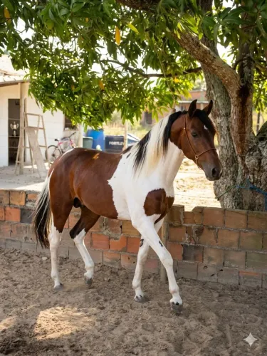 Cavalo Pampa de Castanho Registrado MM