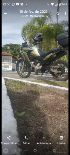 Moto acidentada