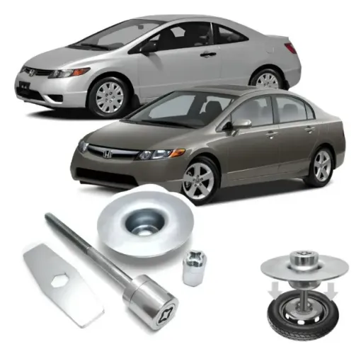 Kit Trava Antifurto Estepe Honda Civic_Aceito Cartão