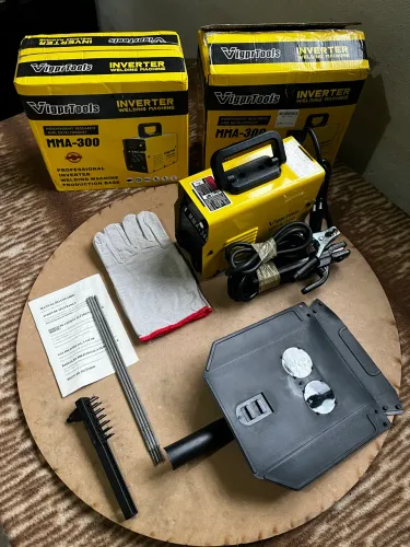 Máquina de solda inversora MMA-300 kit completo
