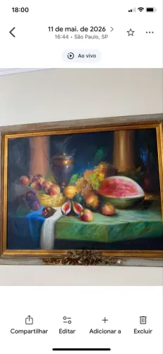 Tela pintada a mão 