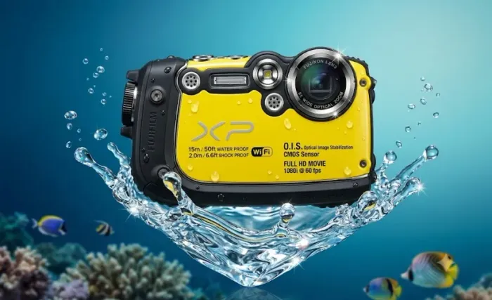 Câmera Digital Fujifilm FinePix XP200 Preta 16.4MP Impermeável Usada