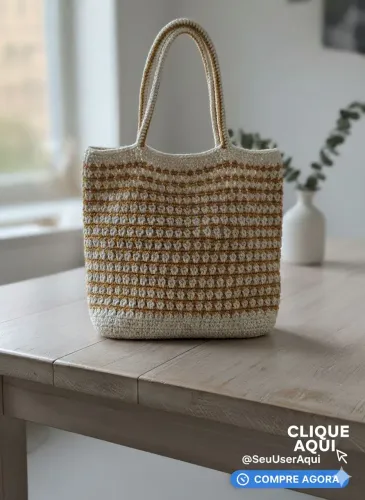 Bolsas crochê kit