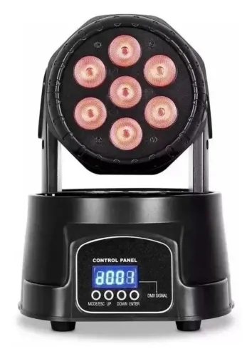 1 Mini moving 7 leds & 1 Moving Spider