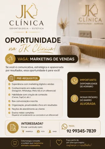 Oportunidade em Clínica Marketing vendas 