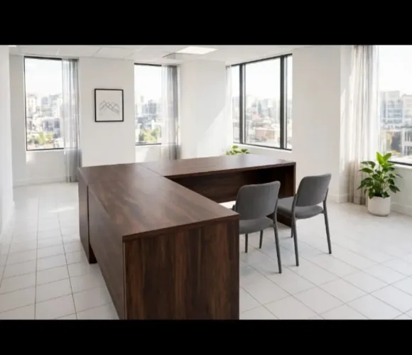 Vendo mesa de escritório em MDF folha dupla em LL