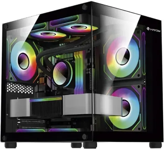 Gabinete gamer Hayom GB1796 com 4 Fans (loja)