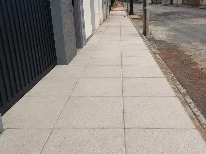 Piso de concreto pré moldado