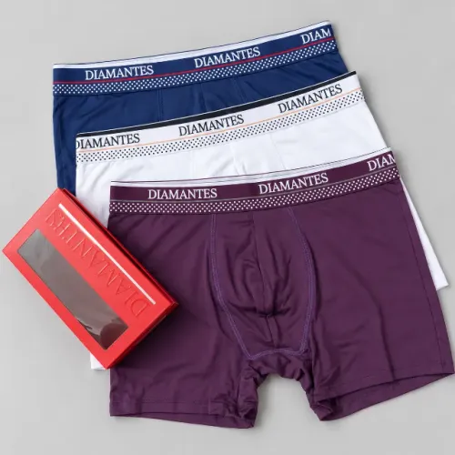Kit 3 Cuecas Boxer Originais Diamantes | Pronta Entrega Aracaju