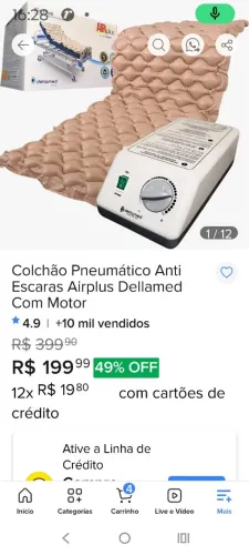 Colchão pneumático novo