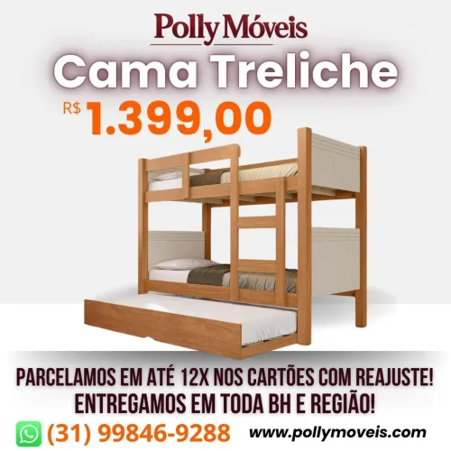 Cama Treliche Ágata! Pronta Entrega!