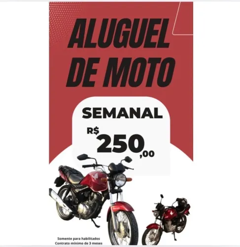 MOTO ALUGUEL - SEMANAL