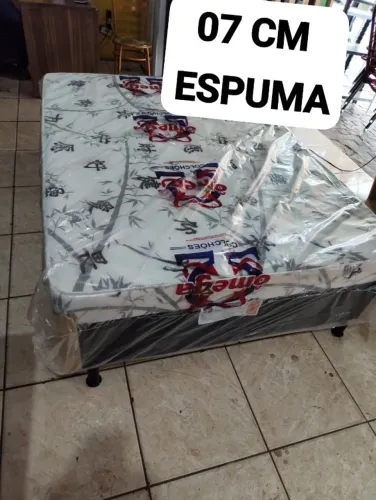 CAMA 07 CM ESPUMA CASAL , NOVA