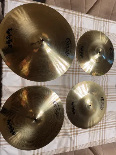 Kit Pratos Orion Twister Novos - Hi-Hat 14" Crash 16" Ride 20"