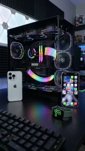 PC GAMER RYZEN 5 + IPHONE 15 PRO MAX 256GB + APPLE WATCH S5 | TROCO POR IPHONE 18 PRO MAX