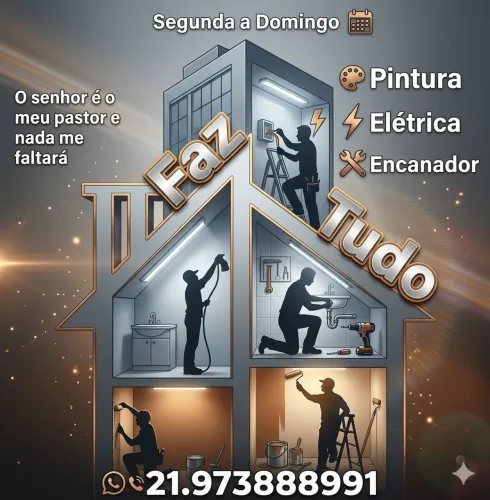 Serviços de Reparos Manutenção Instalação Faz Tudo Marido de aluguel Mão de Obra Pintor