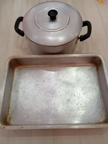 Kit panela com tampa e assadeira 