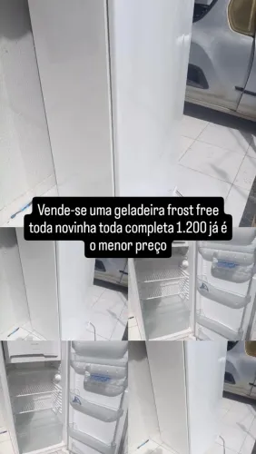 Vende-se uma geladeira frost free painel digital 300 l 1200 é o menor preço