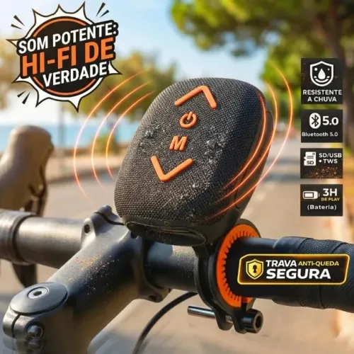 Caixa de Som Portátil Atomo MO-S299 para Ciclismo
