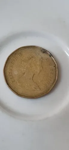 Moeda 1 dólar Canadá. 1987 