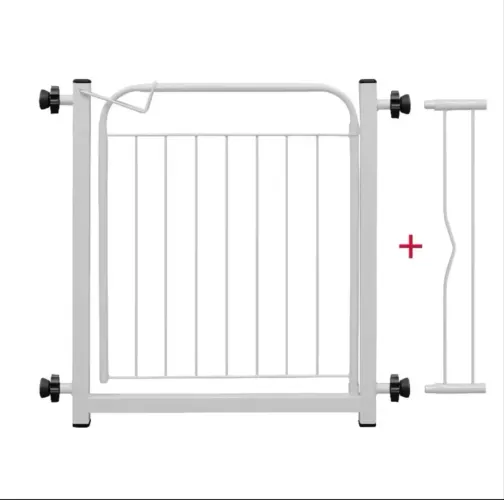 Portão Portãozinho Segurança Para Pets e Crianças - Ajustável 68cm a 83cm - Branco