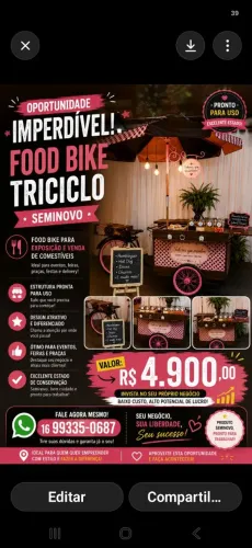 FOOD BIKE TRICICLO