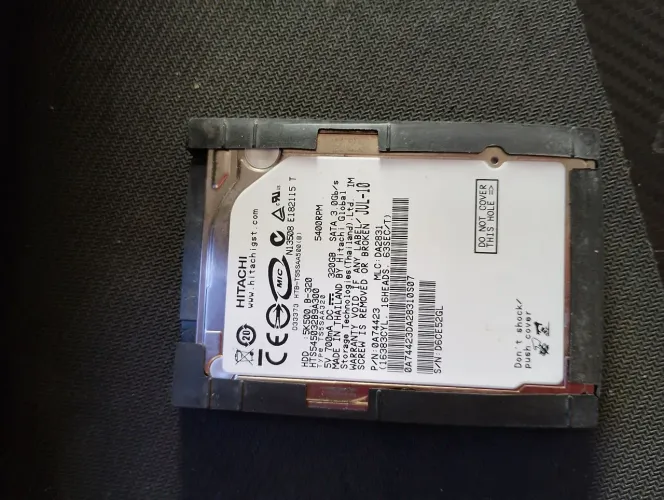 HD 320 GB funcionando