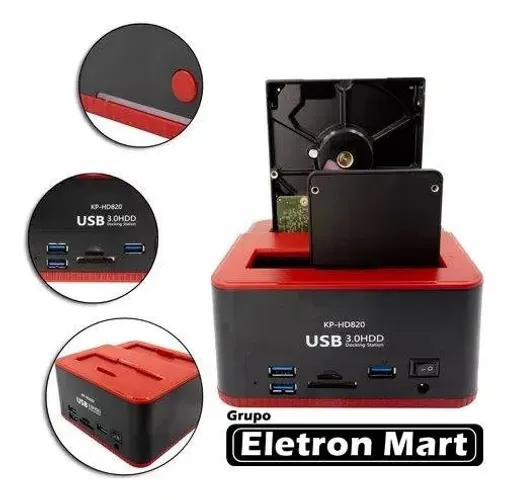 Case Sata Hd Dock Station Hd819 Usb 2.0, entregamos