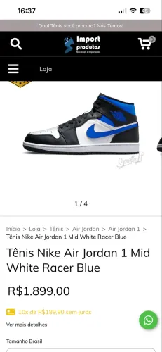 Air Jordan 1 mid blue