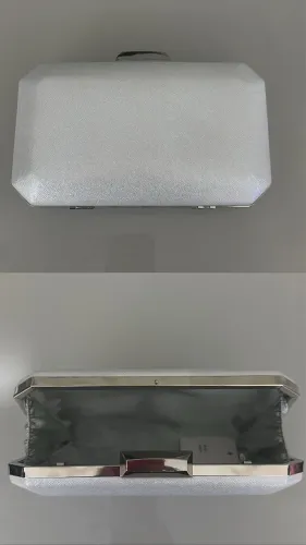 BOLSA CLUTCH PRATA LISA