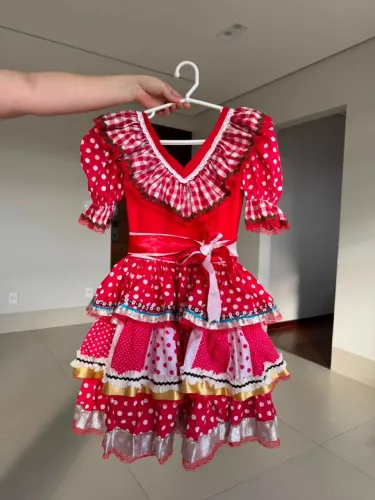 Vestido Caipira Infantil Artesanal