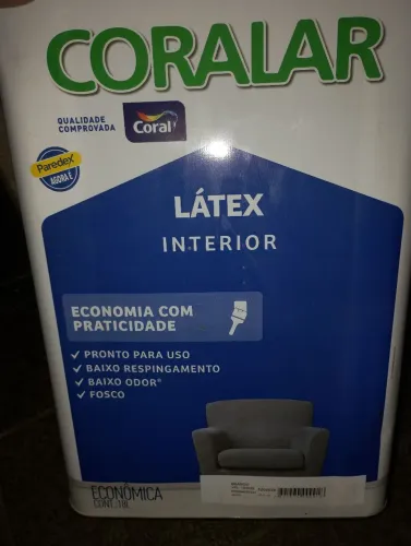 Lata tinta 18 litros - Coral - Branca