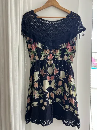 Vestido Antix Azul Marinho G