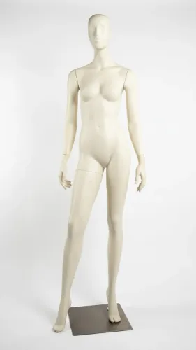 Manequim branco feminino perna removivel