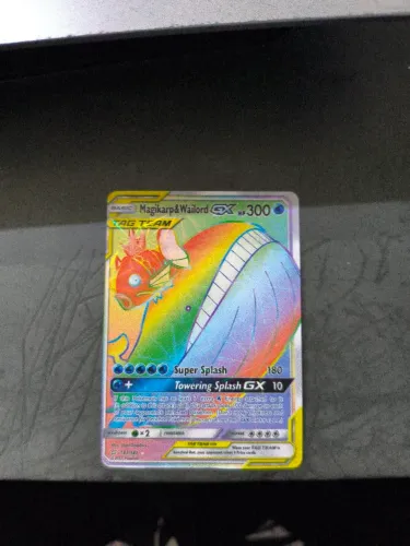 The Pokémon Company Magikarp & Wailord GX Full Art TAG TEAM 183/181 Holo EN